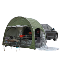 L'abri de soleil de toit de SUV de tente arrière de voiture imperméable portatif pour le camping et le stockage de vélo peut être utilisé seul
