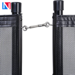 Valla de piscina de 12x4 pies con <span class=keywords><strong>kit</strong></span> de sección y barrera de malla extraíble para exteriores - Product Image 5