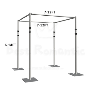 Arche télescopique carrée de qualité commerciale pour chapiteau, cadre de chuppah robuste, kit de drapage 3D réglable sans outil pour <span class=keywords><strong>mariage</strong></span> - Product Image 5