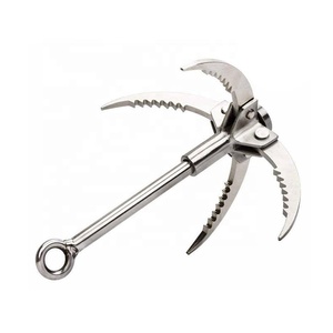 Hameçon à 4 griffes en acier inoxydable avec <span class=keywords><strong>aimant</strong></span> de pêche pour les activités de plein air et le sauvetage sous l'eau - Product Image 5