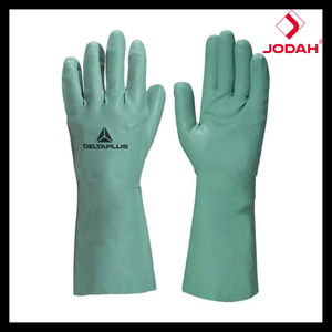 Anti <b>slip</b> <b>Long</b> Flocked Lining Nitrile Gloves VE801 Chemical Reagent protection 30cm Full Cut protection Industrial Ambidextrous - Product Image 3