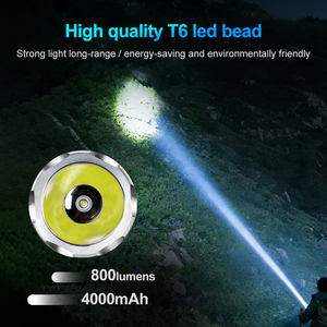 WOSEN Aluminum Alloy Diving Flashlight Amphibious <b>Lighting</b> Magnetic Rotary Switch 5 Brightness Modes Practical Dive Flashlight - Product Image 3
