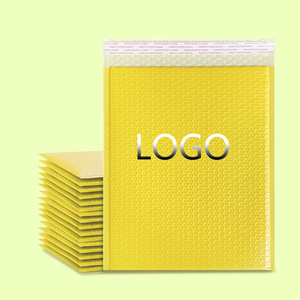 Bolsa de Burbujas Amarilla de Polietileno Ecológica y Biodegradable de 20x25+4CM de Grosor para Cosméticos, Joyería, CD, con Logotipo Personalizado - Product Image 1