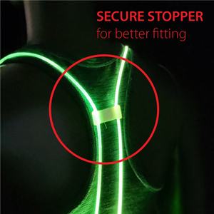 China Manufacturer 200lm LED Flashing Reflective Safety Vest HeadTorch Rechargeable Battery IP44 Adjustable Beam Angle One - Product Image 2