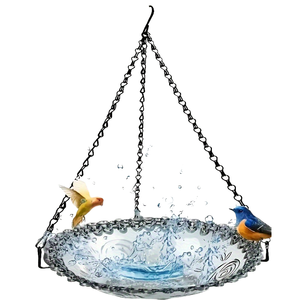 Joysing Çevre Dostu Asılı Plastik Sağlam Kuş Yemliği Çiçek Şeklinde Su Geçirmez Şık Kase Bahçe Dış Mekan Dekoru Sinek Kuşları - Product Image 2