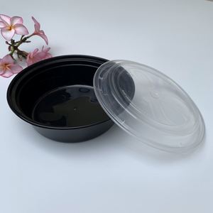 Contenants ronds micro-ondables sans BPA de 900 ml avec couvercles, boîte de rangement en plastique pour aliments - Product Image 5