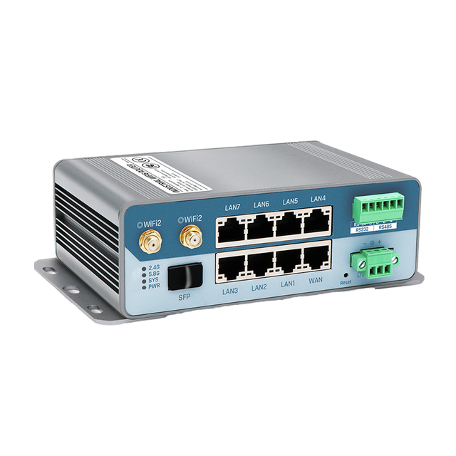 SERIALLINK SLK-R680-WIFI-8TH Quad Core CPU 8Gb RAM Industrial WiFi6 Router 8X1000M LAN Ports 1xSFP Port 48VPOE Output Optional