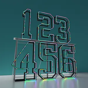 3d letra conduzida para alugar letras atacado números do famoso 4ft com luzes