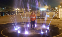 Fontaine de sol GOFountain Project pour décoration de jardin, avec jet laminaire dansant, pour extérieur
