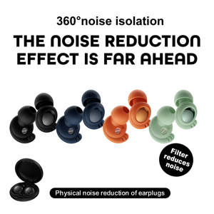 Bouchons <span class=keywords><strong>d</strong></span>'oreilles en silicone ultra-doux Y26 pour dormir, réduction du bruit sans douleur aux oreilles, pour les dormeurs latéraux, 23 dB SNR, réutilisables - Product Image 3