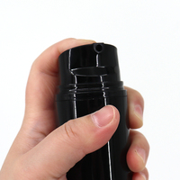 Nouvelles bouteilles sans air en PP noires de 30 ml, 50 ml, 80 ml, 100 ml, pompe à vide, cosmétiques, lotion, sérum, soin du visage, bouteille en plastique pour mousse, shampoing