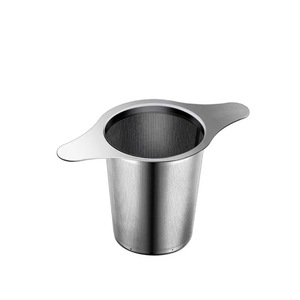 Xách tay công suất lớn bằng thép không gỉ trà Infuser Giỏ gấp tính năng kim loại trà lọc Nắp hiện đại Matte kết thúc trà lọc - Product Image 6