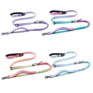 สายจูงสุนัขแบบแฮนด์ฟรีสำหรับสุนัขขนาดกลางถึงใหญ่ ทนทาน ไม่ดึง สายจูงแบบยืดหยุ่นสำหรับวิ่งและฝึกสุนัข - Product Image 4