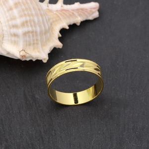 Bague pour femme en gros de l'usine JXX, plaquée or 24 carats, bijoux pour femme, bague de mariage - Product Image 3