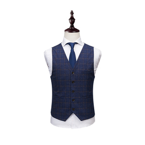 Traje de <span class=keywords><strong>hombre</strong></span> azul acuamarina de 3 piezas, estilo americano, uniforme de oficina, talla grande, frente plano, de un solo botón, transpirable - Product Image 5