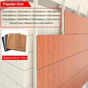 Nuevo Diseño <span class=keywords><strong>de</strong></span> Panel <span class=keywords><strong>de</strong></span> Revestimiento <span class=keywords><strong>de</strong></span> Pared <span class=keywords><strong>de</strong></span> Fachada HPL con Aspecto <span class=keywords><strong>de</strong></span> <span class=keywords><strong>Madera</strong></span> para Hoteles, 10 mm, Estilo Exterior, Tablero Fenólico - Product Image 2