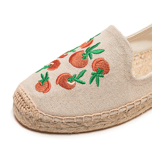 Mocassins Espadrilles Respirants Antidérapants pour Femmes avec Décoration Florale, Bout Fermé, Semelle Épaisse, Chaussures Décontractées Tendance à Enfiler - Product Image 3
