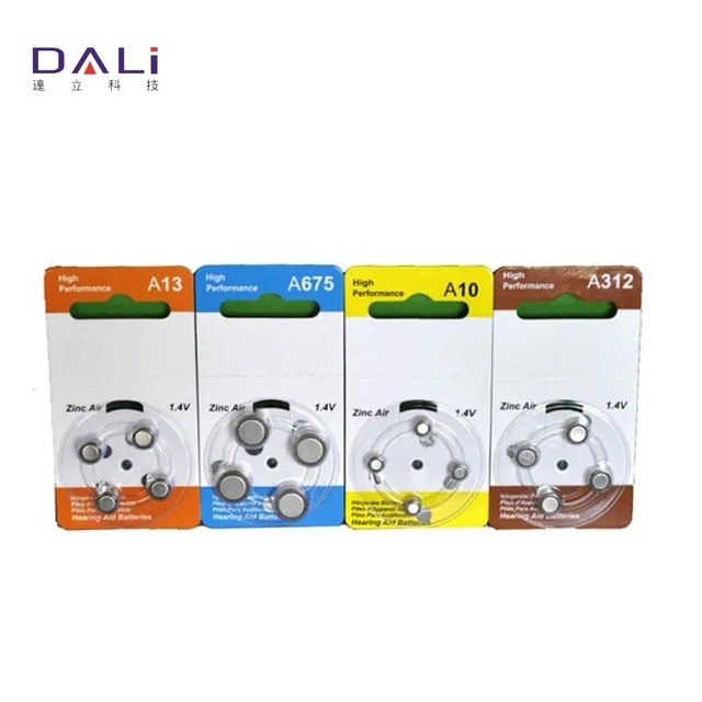 Oem/odm Zinc Air 1.4v A10/a13/a675/a312 6pcs/pack Hearing Aid Batteries Button Cell Battery 0 MOQ
