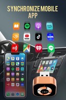Adaptateur sans fil CarPlay et Android Auto 4-en-1 intelligent avec dongle USB pour voitures équipées d'un système filaire d'origine, Plug & Play, compatibilité iPhone/Android