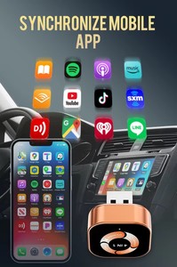 Adattatore Wireless <span class=keywords><strong>4</strong></span>-in-1 Smart USB Dongle per CarPlay e Android Auto, Compatibile con Auto Cablate di Fabbrica, Plug & Play per <span class=keywords><strong>iPhone</strong></span>/Android - Product Image 5