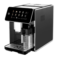Máquina de Café Espresso Totalmente Automática con Pantalla Grande Dispositivo Comercial de Acero Inoxidable con Ajuste de Tres Niveles