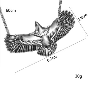 Collar de Acero de Titanio con Colgante de Animal de la Marca KABA, Collar Moderno para Hombre Estilo Hip-hop - Product Image 5