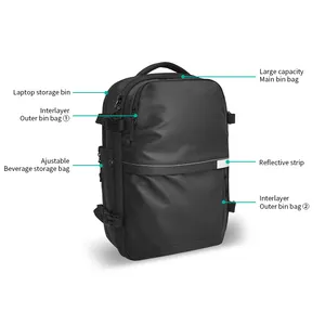 Luft-Rucksack mit individuellem Logo multifunktionaler Luftkompressor-Reiserucksack vakuumdichtung eingebautes Vakuumsystem mit Sicherheitsverschluss