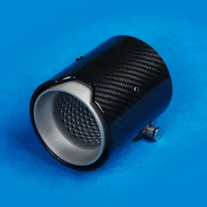 Pontas de silenciador de fibra de carbono para bmw m, tubo de escape automotivo, pontas de desempenho