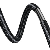 Câble USB pour imprimante SAMZHE de haute qualité, 1,5 m, câble USB 2.0 plat tressé en maille, USB-A mâle vers B mâle pour imprimante HP Canon Epson