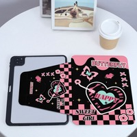 Casing Pelindung Tablet Motif Lucu untuk Huawei Mate Pad, Desain Penyangga Lipat dan Dapat Diputar