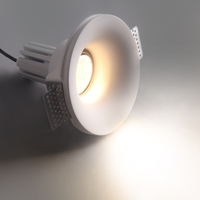 GC07001 Plâtre LED de style nordique minimaliste Encastré 3W 7W 10W 15W Plafonnier encastré COB Gypsum Down lights