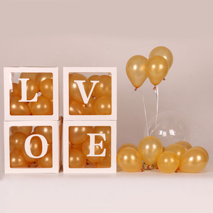 <span class=keywords><strong>Netflix</strong></span> amour surprise ballon boîte transparente boîte bébé fête d'anniversaire mariage créatif ballon décoration bébé - Product Image 2