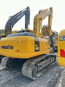 Komatsu PC160 japonais d'occasion 16 tonnes excavatrice en vente chenille utilisée avec les composants essentiels roulement de pompe de boîte de vitesse de moteur - Product Image 6