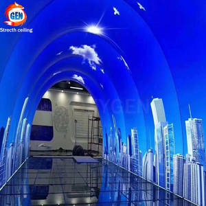 Différents designs, différentes formes, film de plafond extensible en PVC imprimé en 3D, non adhésif, similaire à du <span class=keywords><strong>papier</strong></span> <span class=keywords><strong>peint</strong></span> photo - Product Image 1