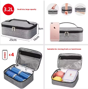Sac isotherme pliable et durable en tissu Oxford de petite capacité, épais et isolé, pour étudiants et employés de bureau - Product Image 4