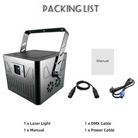 Topflashstar 15W 3-en-1 RGB DMX pour contrôle par application BT, projecteur laser 3D pour DJ, soirées disco et boîtes de nuit