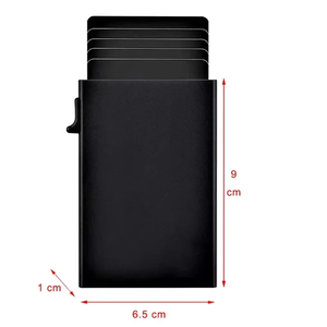 Dompet Kartu Kredit RFID Pria Tipis Minimalis Mewah Logam Tempat Kartu Identitas Bank untuk Pria - Product Image 6