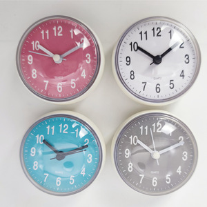 2026 New Arrival Waterproof Suction Cup Shower <strong>Clock</strong> Round Plastic <strong>Bathroom</strong> Wall <strong>Clock</strong> with Fog-Free Lens for Wet Room &amp; Spa - Product Image 6