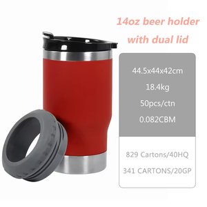 Gobelet isotherme de boisson personnalisé de 14 onces en acier inoxydable pour bouteille de vin avec ouvre-bouteille de bière de 14oz dans la voiture - Product Image 6