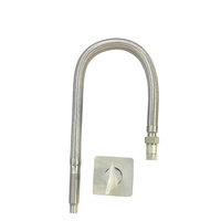 Tuyau flexible tressé en acier inoxydable homologué FM pour sprinkler, soufflet métallique, 200 psi, 225°F