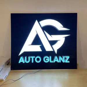 Custom 4S Shop Advertising Backlit 3D Car Sign Logo With Panel