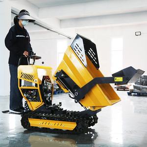 Caminhão basculante de esteira pequeno de 2 toneladas, caminhão de transporte de esteira com carregamento automático, <span class=keywords><strong>mini</strong></span> trator totalmente hidráulico - Product Image 5