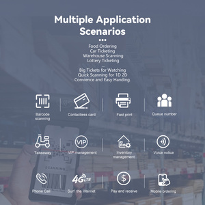 Ngón tay in 80 mét POS xe buýt Máy Z93 Android POS thiết bị đầu cuối nhãn in tự động in ấn máy POS kiểm tra thiết bị đầu cuối - Product Image 5