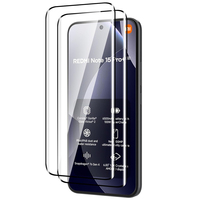 Protector de Pantalla de Vidrio Templado Transparente con Borde Curvo 3D y Pegamento Completo para Xiaomi Redmi Note 15 Pro Plus 14 13 Poco M8