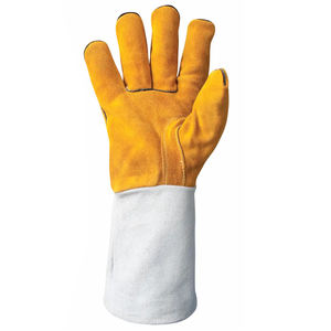 New Latest Design Wholesale Price Leather Welding <b>Gloves</b> <b>Men</b> Good Quality <b>Waterproof</b> Welding <b>Gloves</b> - Product Image 2