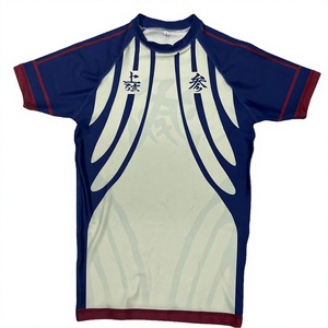 Rashguard MMA Personalizado con Impresión por Transferencia Térmica, Anti-UV, Elástico, con Logotipo Frontal, para Hombre, Manga Corta, OEM - Product Image 2