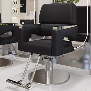 Silla de Barbero Moderna al por Mayor de Fábrica con Elevación Giratoria, Silla Profesional de Acero Inoxidable Estilo Antiguo para Peluquería - Product Image 2