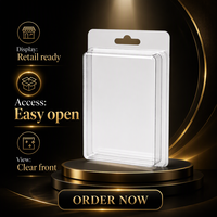 Boîte d'emballage en blister en PVC PET transparent sur mesure pour la vente au détail de petits appareils électroniques, boîte blister pliée, fabricant sur mesure