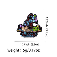 Badges personnalisés Donjons et Dragons Jeu Souvenir Broche Badge Donjon Monstre Émail Épinglette