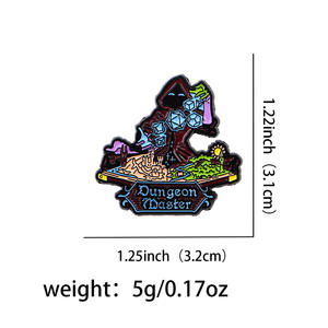 カスタムバッジダンジョンズアンドドラゴンズゲームお土産ブローチバッジダンジョンモンスターエナメルラペルピン - Product Image 6